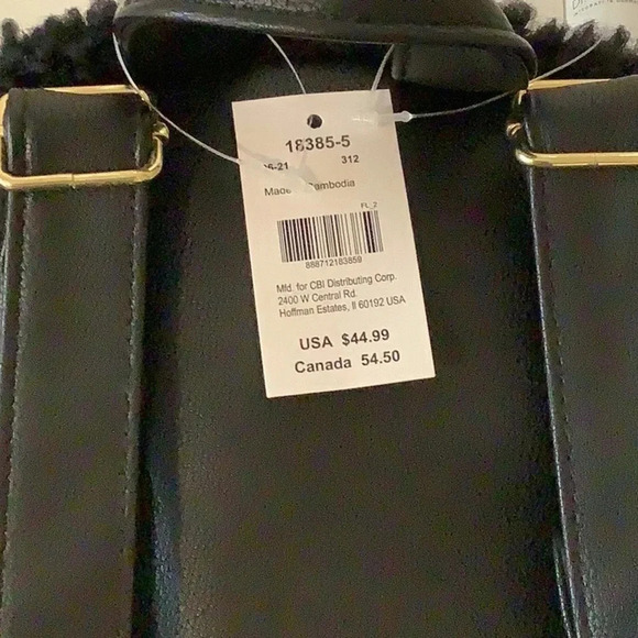 Icing Black with Gold Charms Mini Backpack & Wallet. New with Tags - Picture 8 of 8